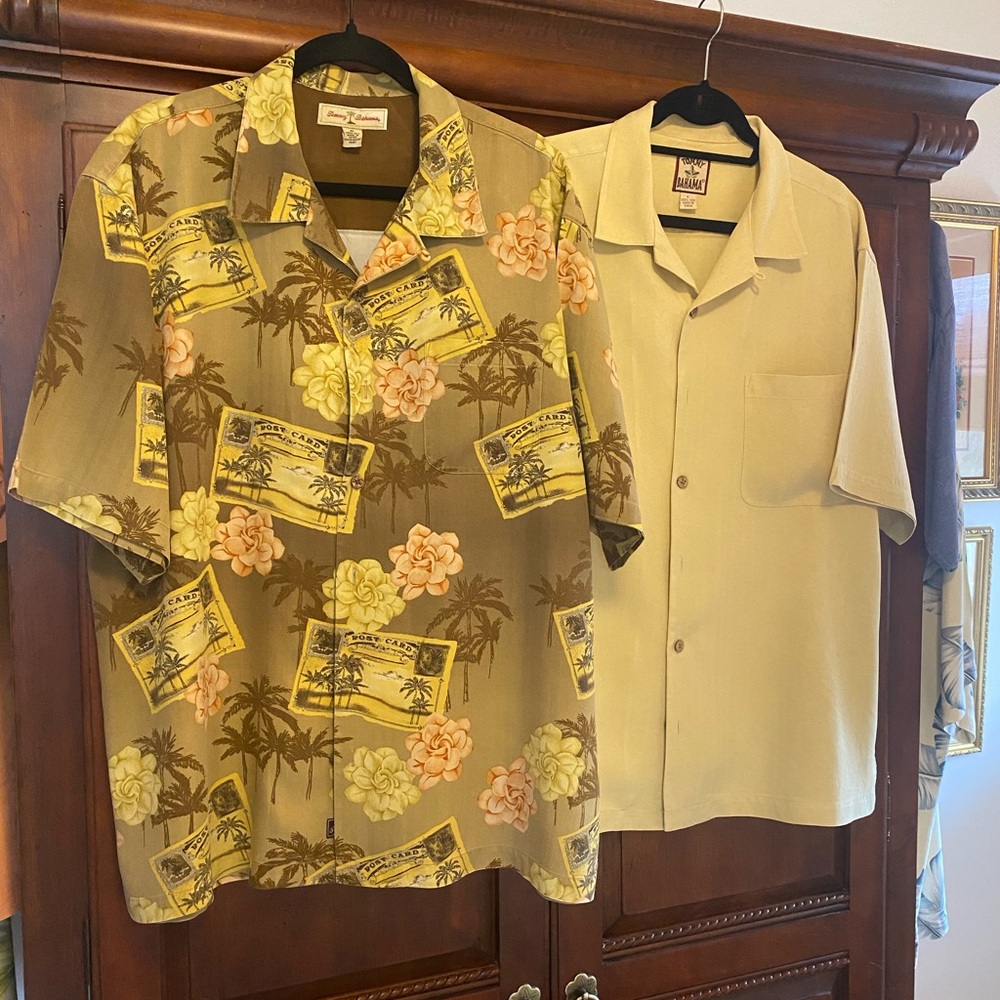 Tommy Bahama Tropical Brown and Cream Shirt